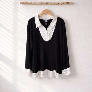 Studio 1940 30W/32W Faux Layer Look Blouse